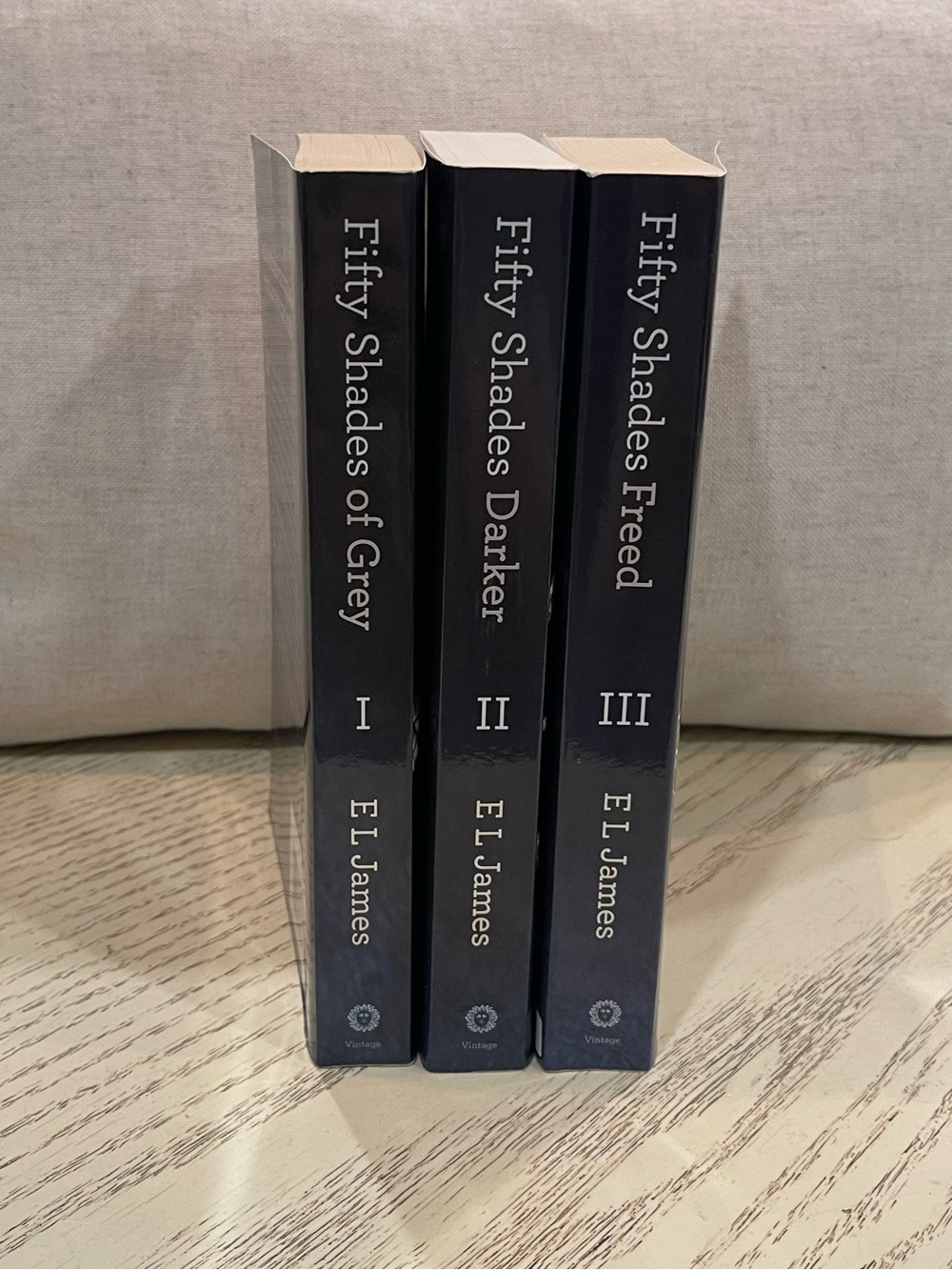 Fifty Shades Trilogy Paperbacks by E L James - Black